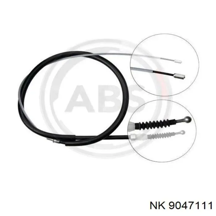 9047111 NK cable de freno de mano trasero derecho/izquierdo