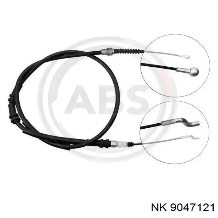 9047121 NK cable de freno de mano trasero derecho/izquierdo