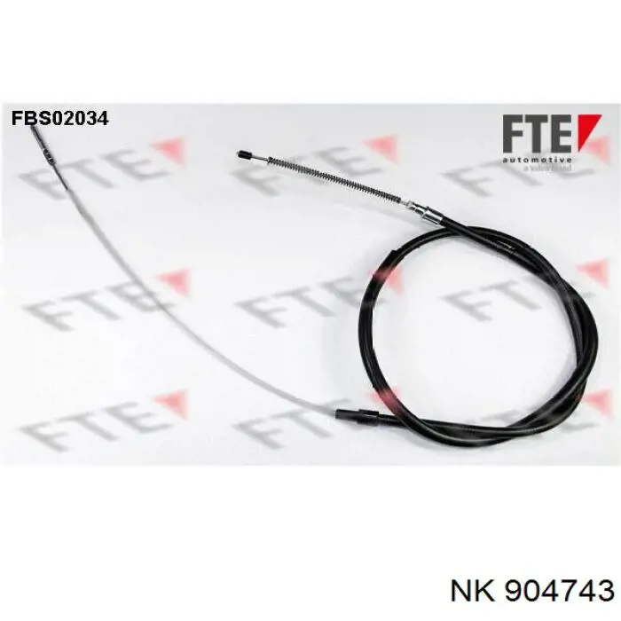 904743 NK cable de freno de mano trasero derecho/izquierdo