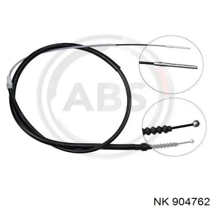 904762 NK cable de freno de mano trasero derecho/izquierdo