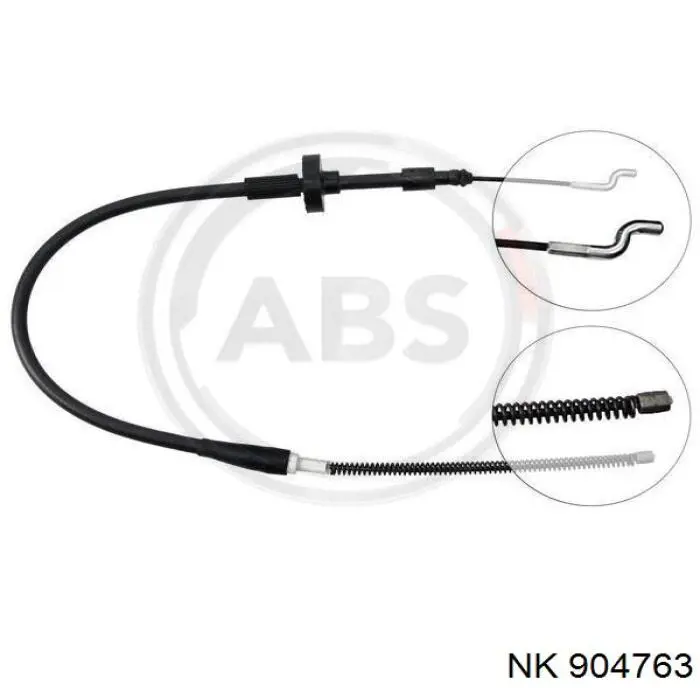 904763 NK cable de freno de mano trasero derecho/izquierdo