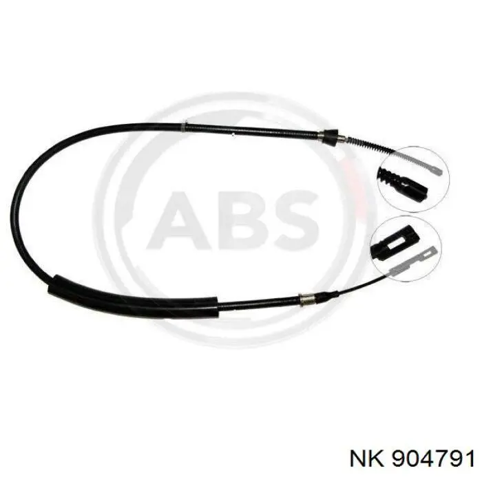 904791 NK cable de freno de mano trasero derecho/izquierdo