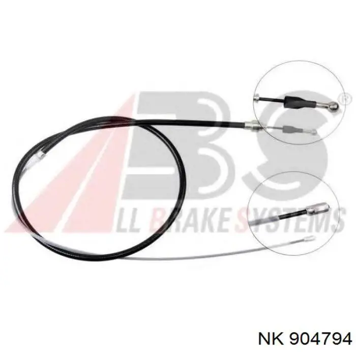 904794 NK cable de freno de mano trasero derecho/izquierdo