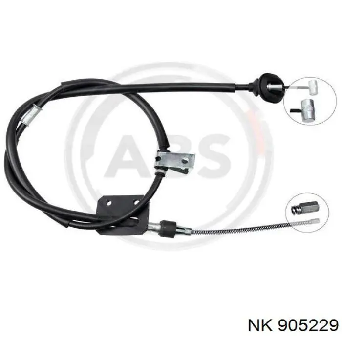 905229 NK cable de freno de mano trasero izquierdo