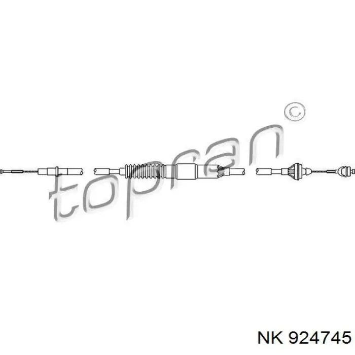Cable de embrague 924745 NK