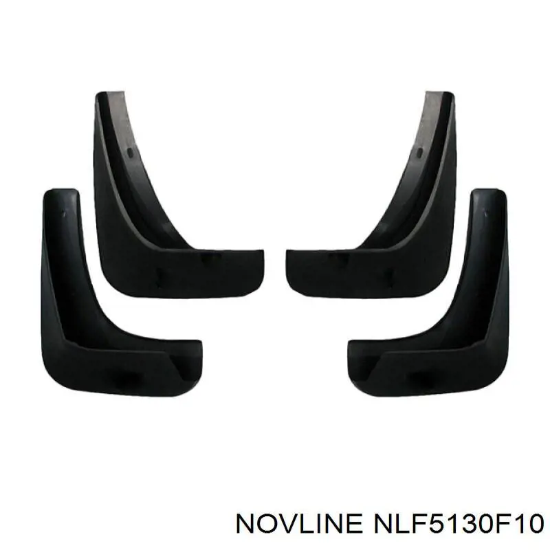 NLF5130F10 Novline juego de faldillas guardabarro delanteros