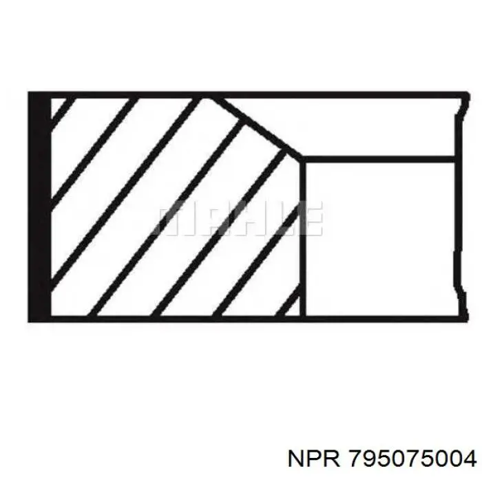 795075-00-4 NE/NPR juego de aros de pistón, motor, std