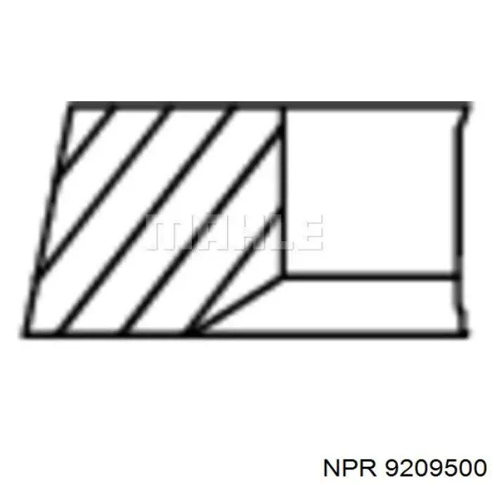 9209500 NE/NPR juego de aros de pistón para 1 cilindro, std