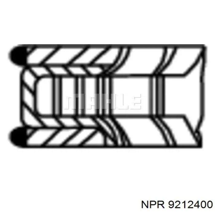 9212400 NE/NPR aros de pistón para 1 cilindro, std