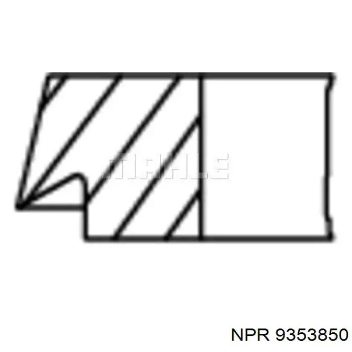 9-3538-50 NE/NPR juego de aros de pistón para 1 cilindro, cota de reparación +0,50 mm