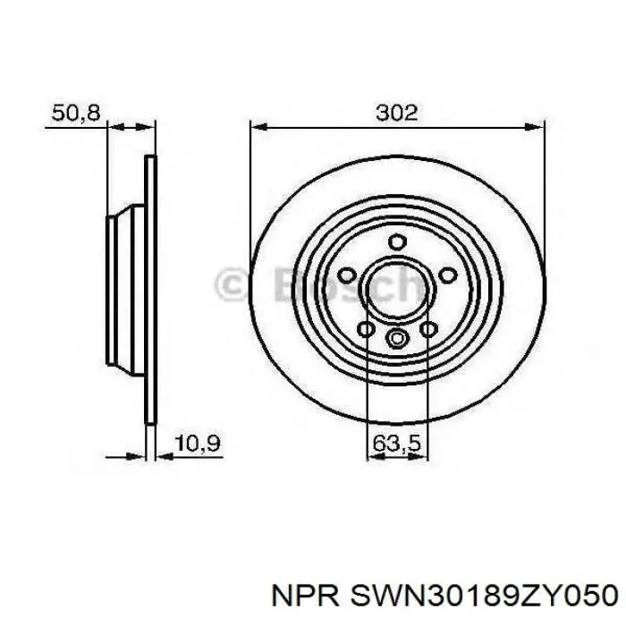 SWN30189ZY050 NE/NPR juego de aros de pistón de motor, cota de reparación +0,50 mm