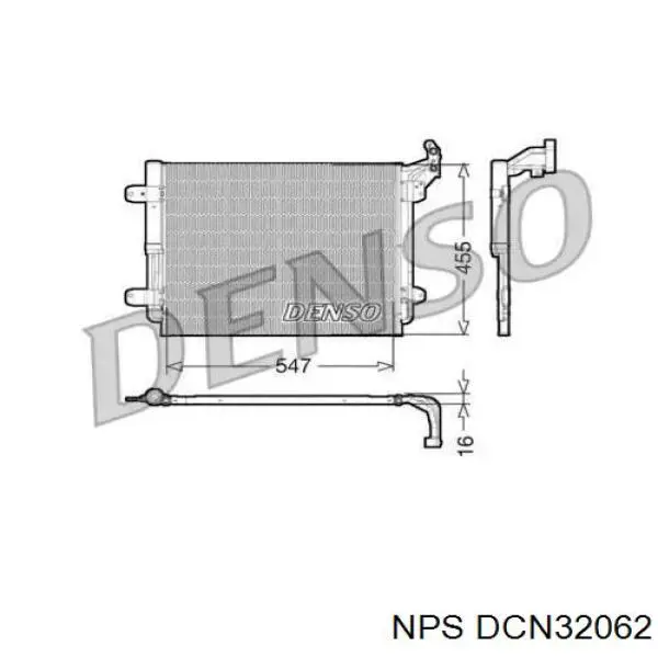Condensador aire acondicionado 51820003 AND