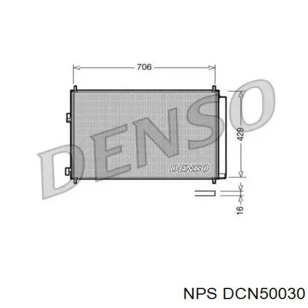 Condensador aire acondicionado 606TY2045 TYC