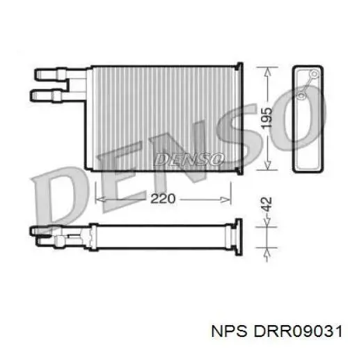 Radiador calefacción BR401 Magneti Marelli