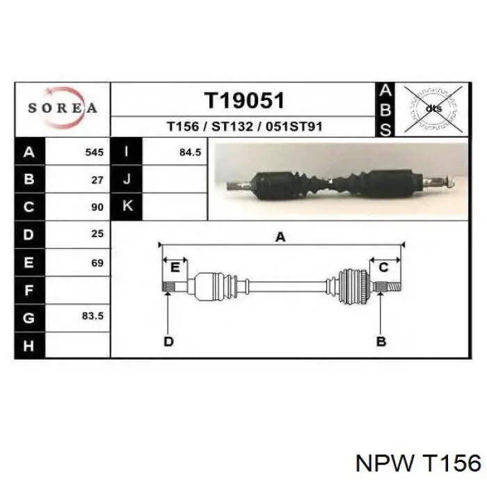 T156 NPW bomba de agua