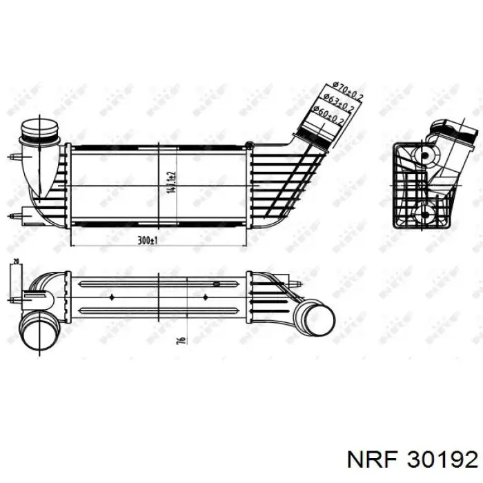 Intercooler 30192 NRF