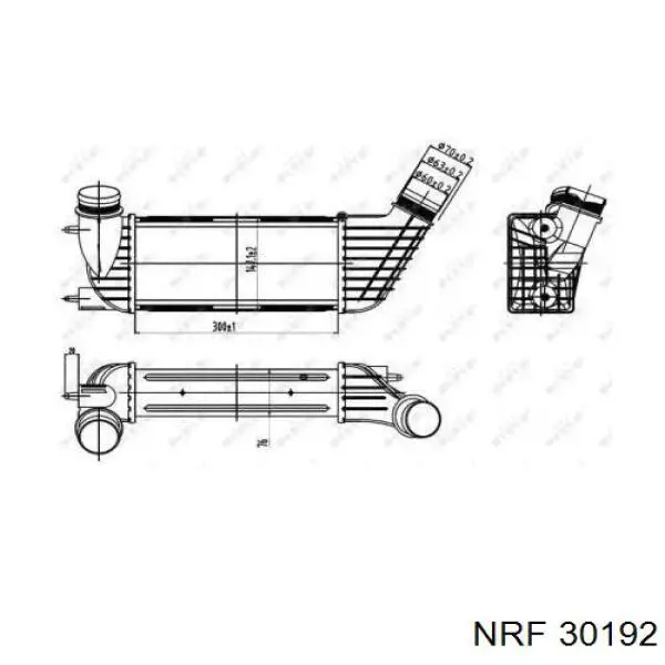 PEA4347 Peugeot/Citroen Radiador de intercooler