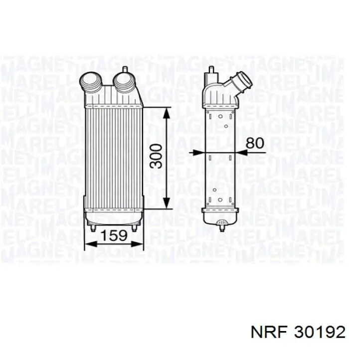 Radiador de aire de admisión NRF 30192 precio, desde 137,93 EUR