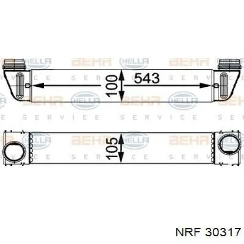 Comprar 30317 NRF Turbo intercooler