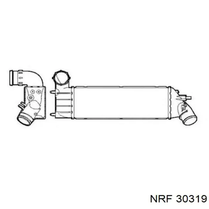 30319 NRF Radiador de intercooler