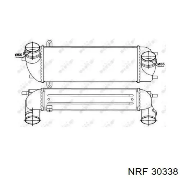 Enfriador de aire de admisión NRF 30338