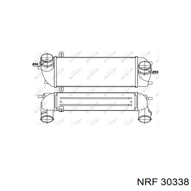 Radiador de aire de admisión NRF 30338 precio, desde 183,28 EUR