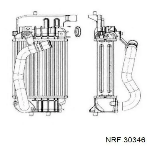 Radiador de intercooler Toyota Yaris (P13)