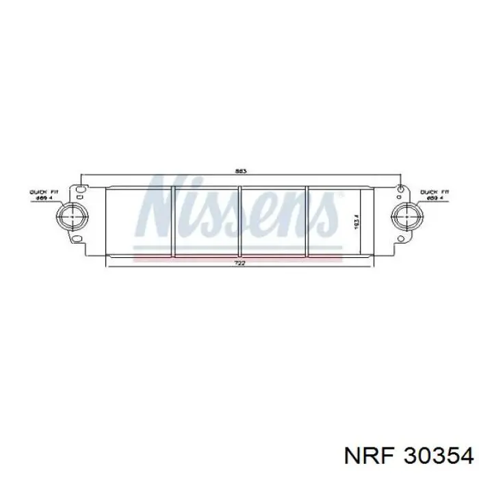 Intercooler 30354 NRF