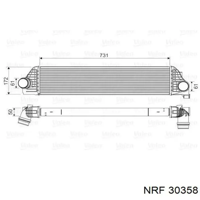 Radiador de intercooler para Renault Master (FV, JV)
