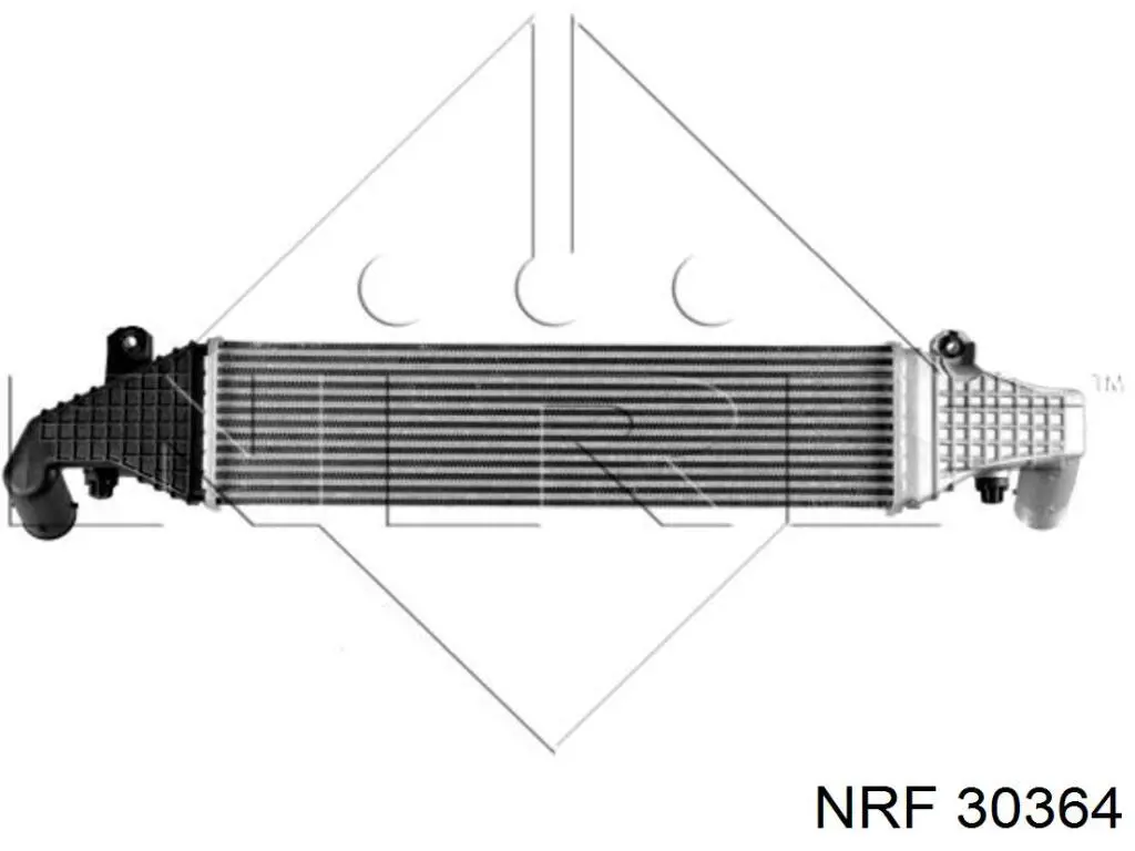 1352448 Ford radiador de aire de admisión