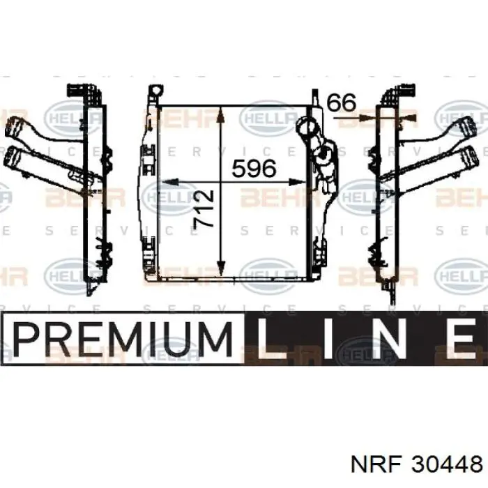 Enfriador de aire de admisión NRF 30448