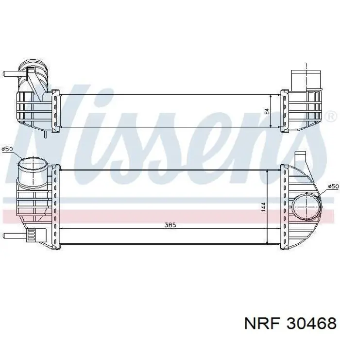 30468 NRF Radiador de intercooler