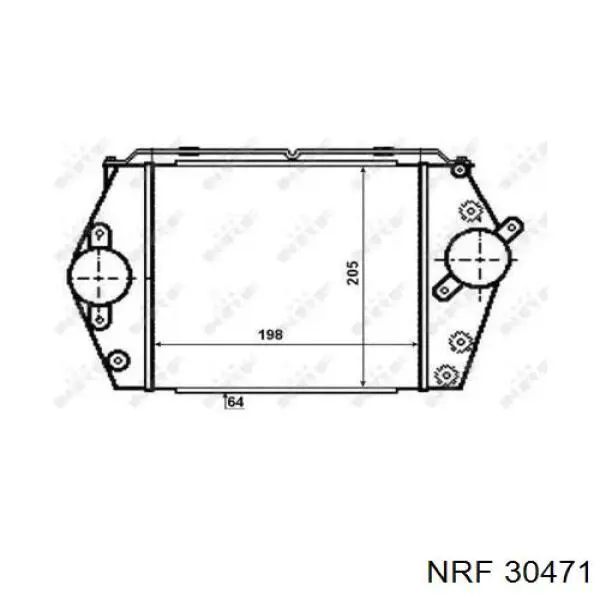 RF5C13565A Mazda intercooler