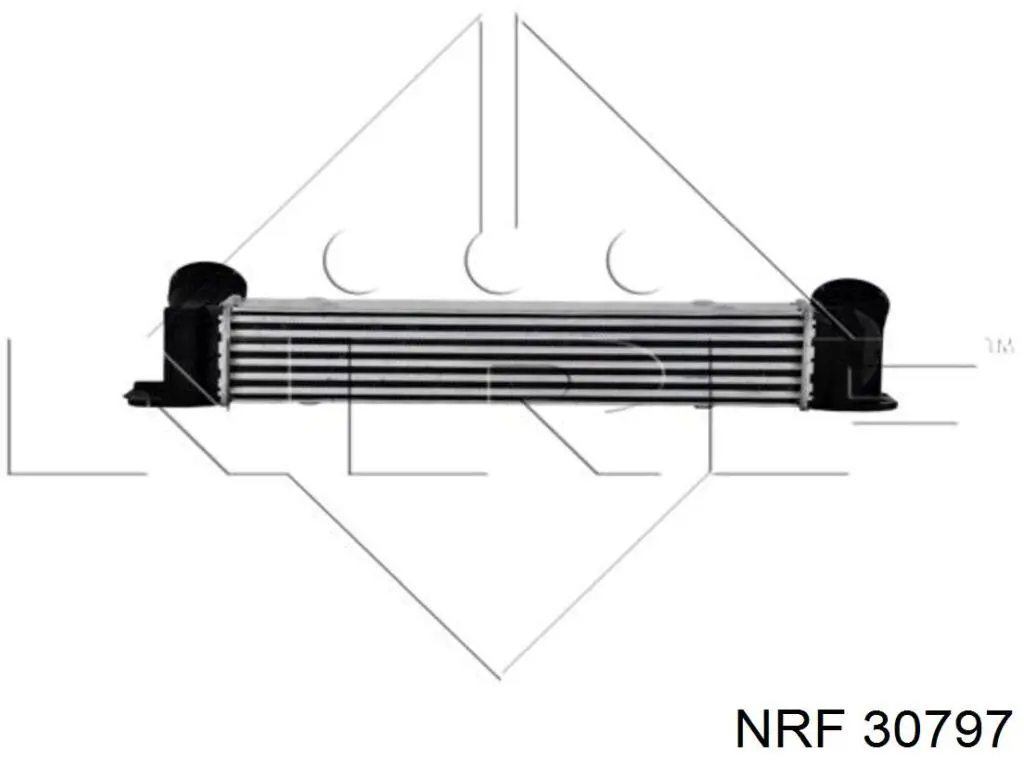 30797 NRF Radiador de intercooler