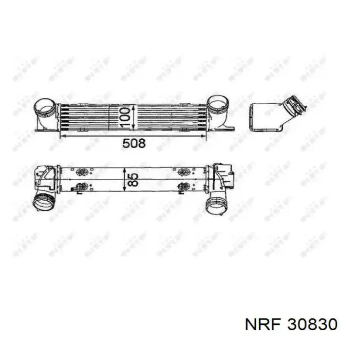 Comprar 30830 NRF Turbo intercooler