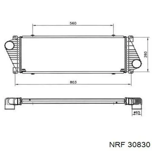 Intercooler 30830 NRF