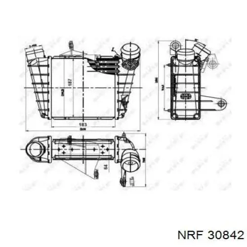 Radiador de intercooler Volkswagen Polo 4 (9N)