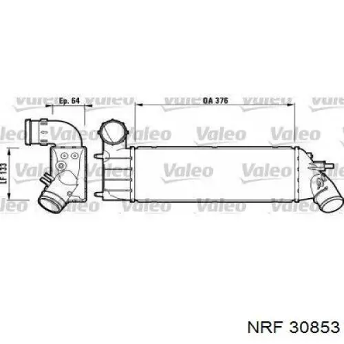 Intercooler 9650123680 Fiat/Alfa/Lancia