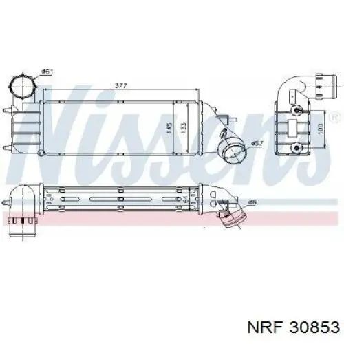 Radiador de aire de admisión Fiat/Alfa/Lancia 9650123680 precio, desde 37,75 EUR
