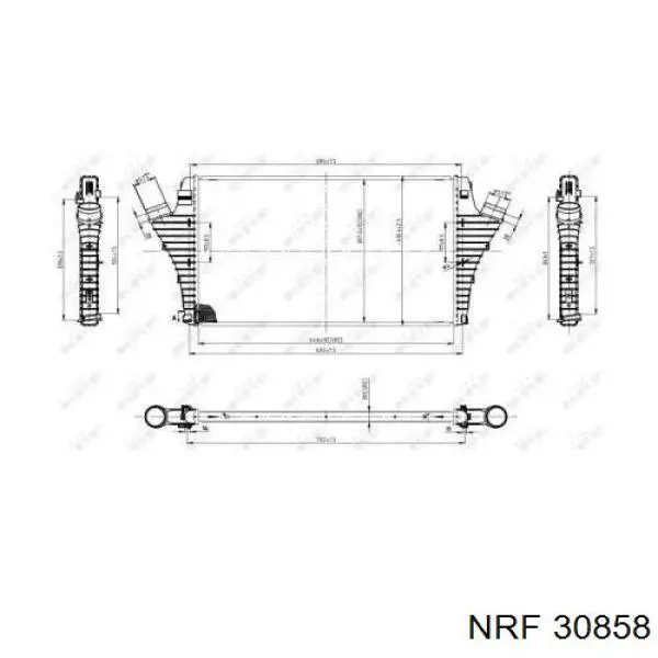 Enfriador de aire de admisión Opel 6302041