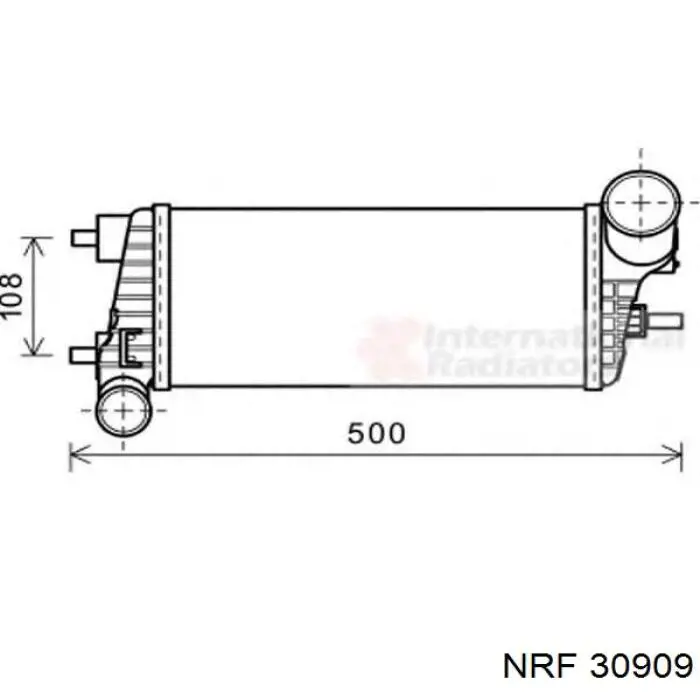 Enfriador de aire de admisión NRF 30909