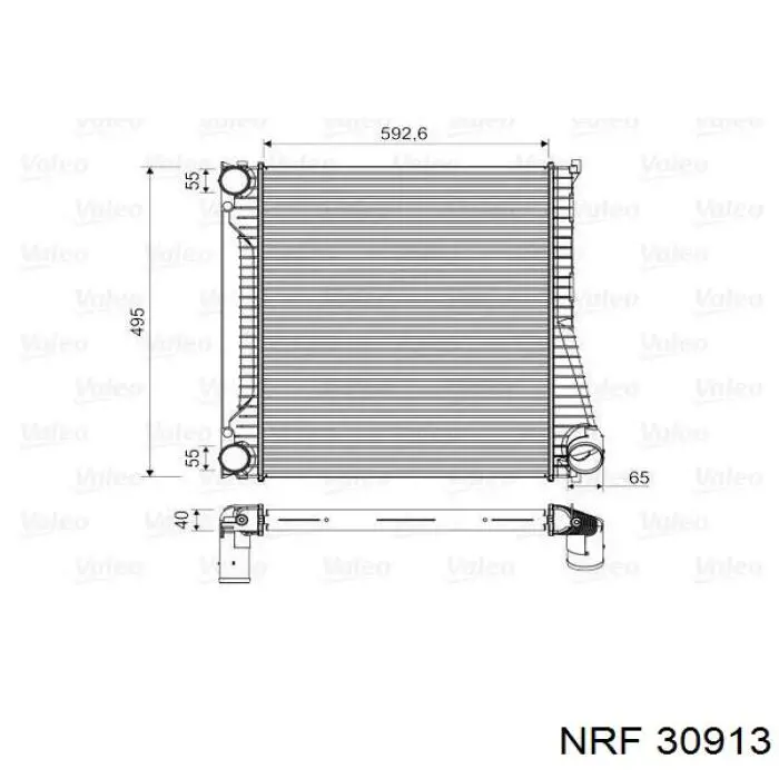30913 NRF Radiador de intercooler