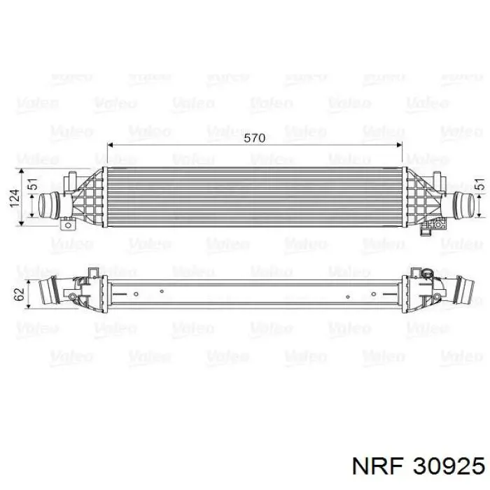 Radiador de aire de admisión NRF 30925 precio, desde 74,35 EUR