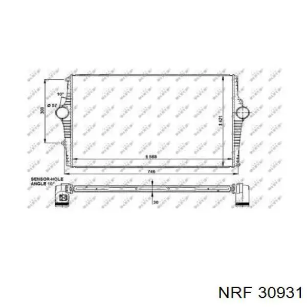 30931 NRF Radiador de intercooler