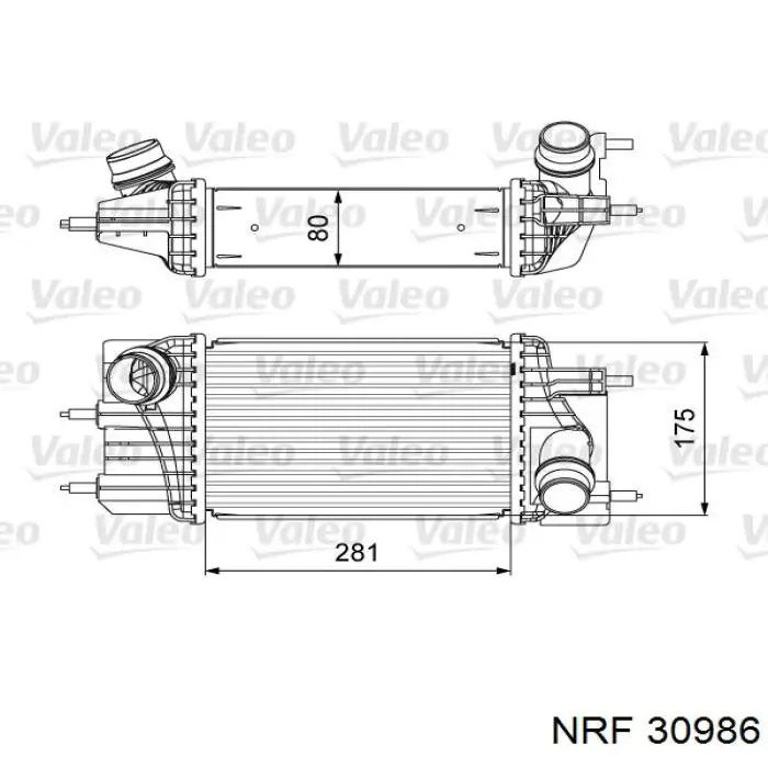 Radiador de intercooler para Nissan JUKE (F15)