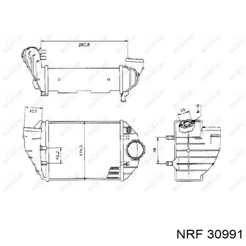 FP 74 T164-AV FPS intercooler