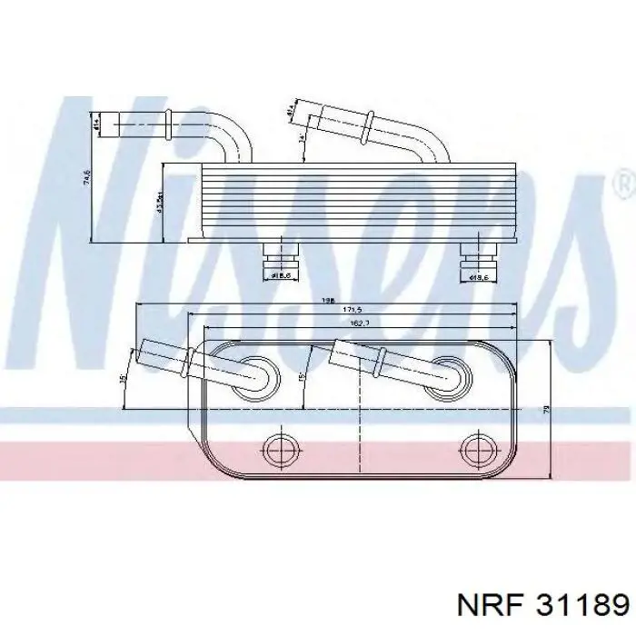 31189 NRF Radiador de refrigeración de la transmisión
