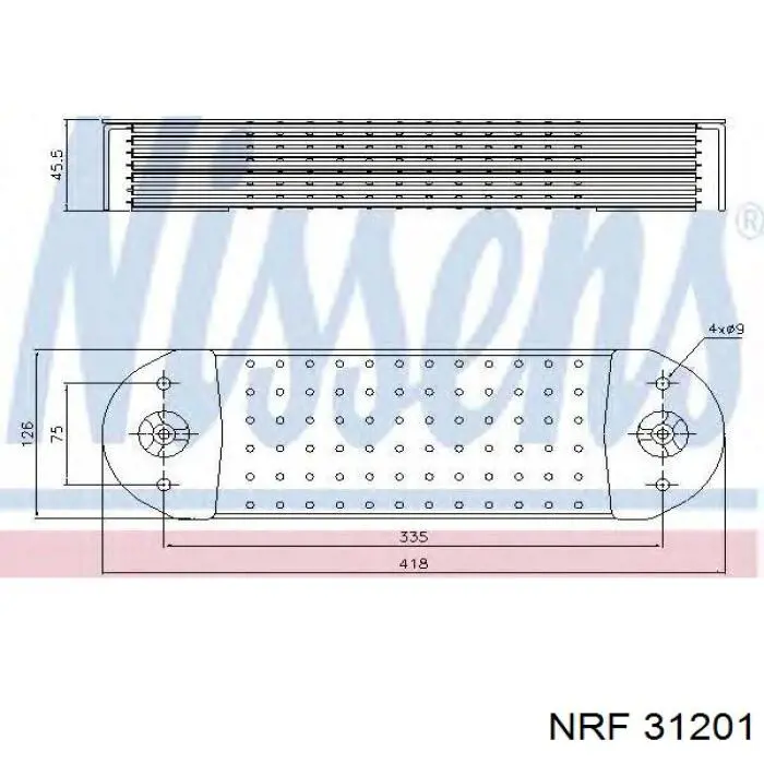 31201 NRF radiador de aceite