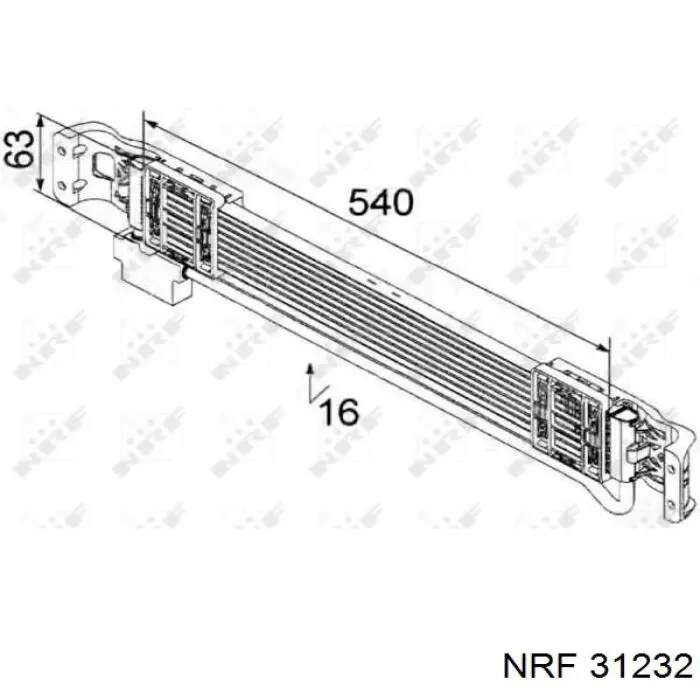 31232 NRF radiador enfriador de la transmision/caja de cambios