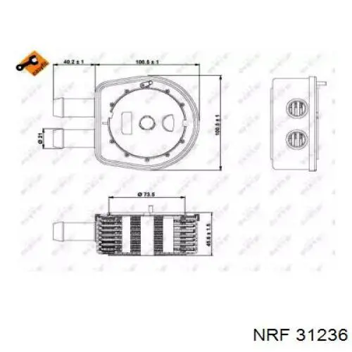 Junta de radiador de aceite NRF 31236 precio, desde 48,26 EUR